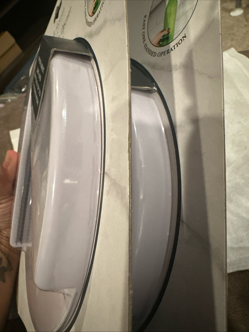 Under-Cabinet One-Hand Jar & Bottle Opener — White (2 pack)